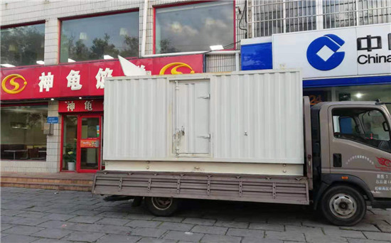 义马出租发电机施工案例